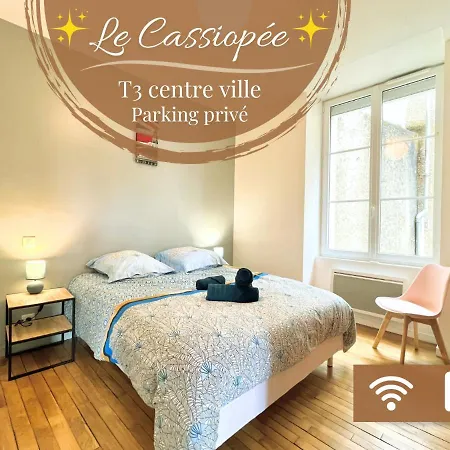 Le Cassiopee ~ T3 Avec Parking Proche Centre Ville Poitiers Buitenkant foto